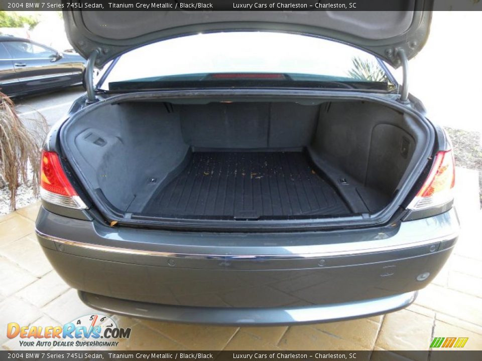 2004 BMW 7 Series 745Li Sedan Titanium Grey Metallic / Black/Black Photo #14