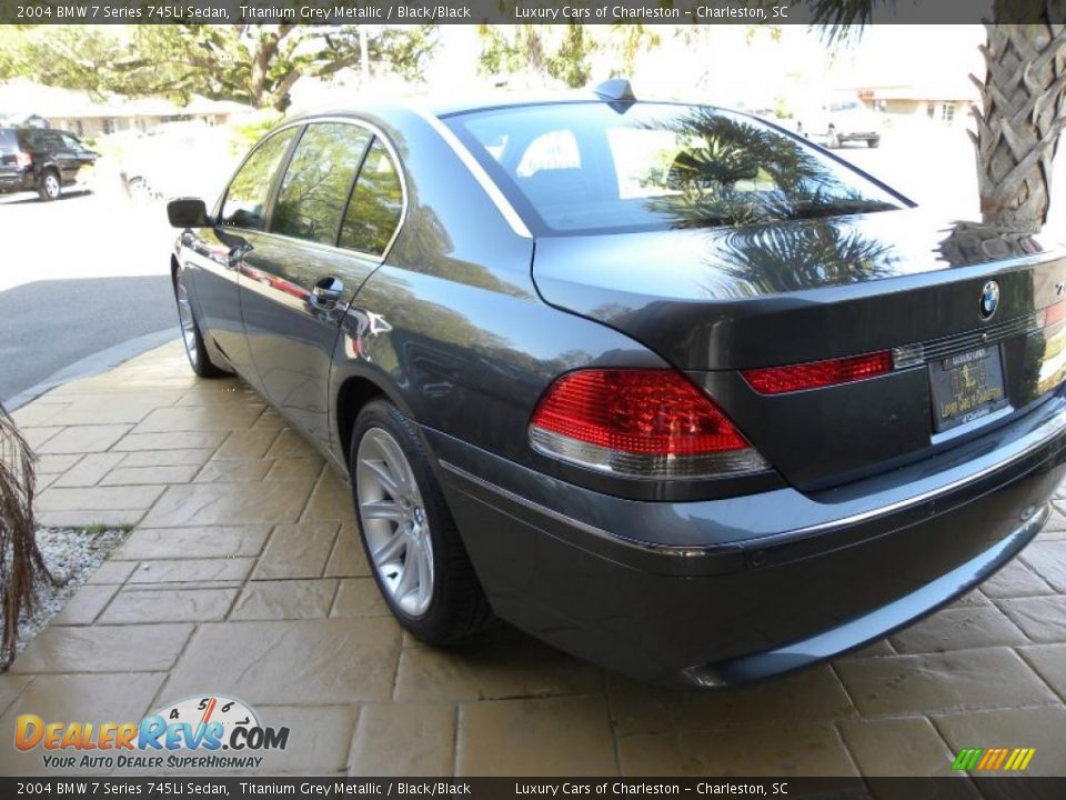 2004 BMW 7 Series 745Li Sedan Titanium Grey Metallic / Black/Black Photo #15