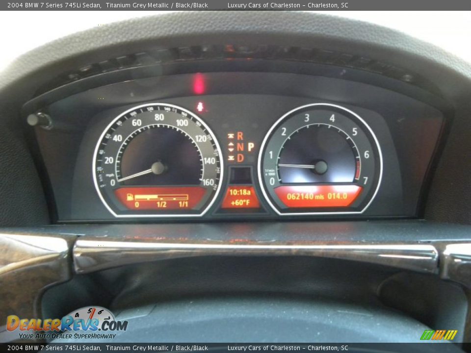2004 BMW 7 Series 745Li Sedan Titanium Grey Metallic / Black/Black Photo #20