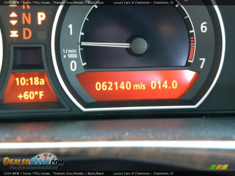 2004 BMW 7 Series 745Li Sedan Titanium Grey Metallic / Black/Black Photo #21