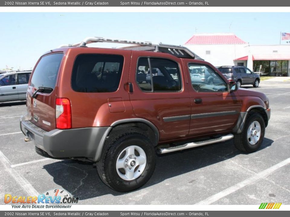 2002 Nissan Xterra SE V6 Sedona Metallic / Gray Celadon Photo #5