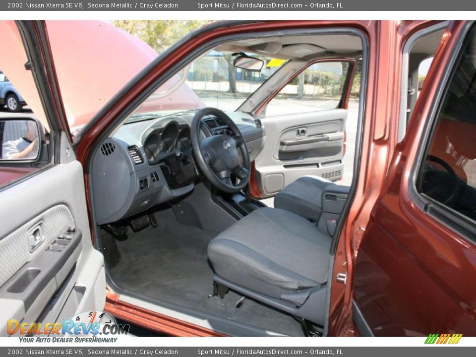 2002 Nissan Xterra SE V6 Sedona Metallic / Gray Celadon Photo #14
