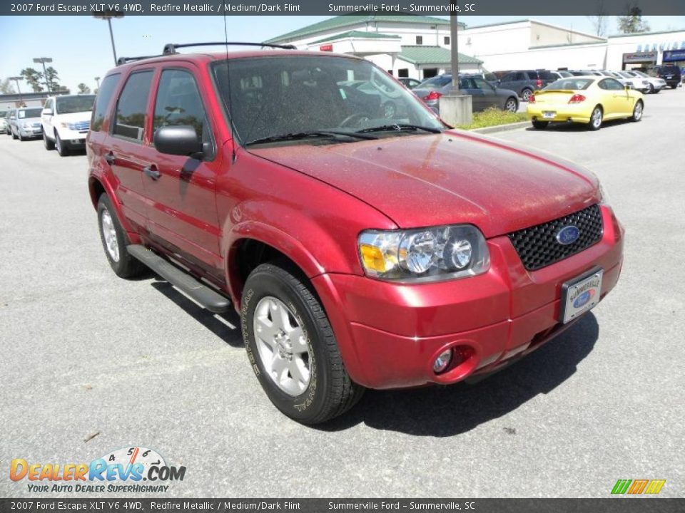 2007 Ford Escape XLT V6 4WD Redfire Metallic / Medium/Dark Flint Photo #1