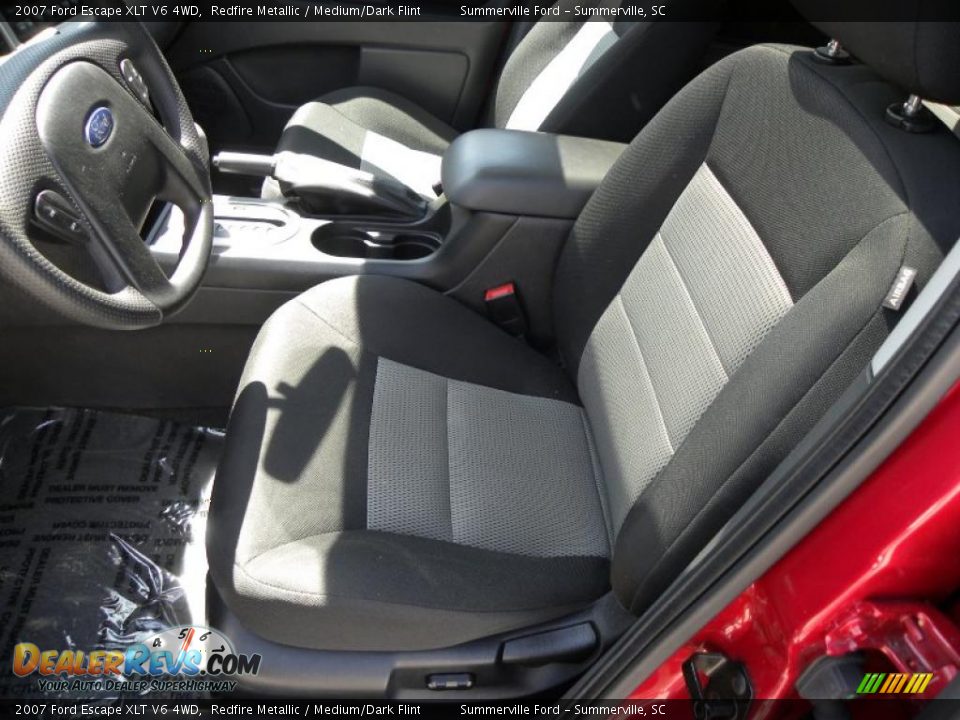 2007 Ford Escape XLT V6 4WD Redfire Metallic / Medium/Dark Flint Photo #5