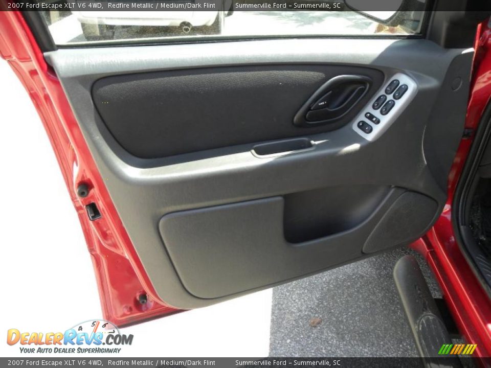 2007 Ford Escape XLT V6 4WD Redfire Metallic / Medium/Dark Flint Photo #6