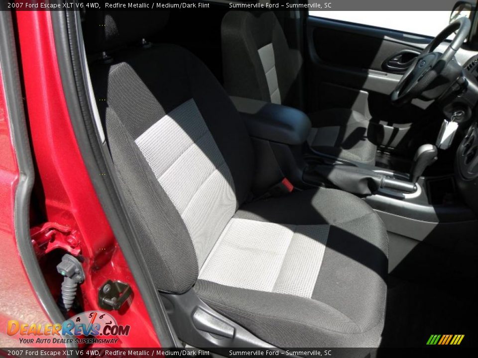 2007 Ford Escape XLT V6 4WD Redfire Metallic / Medium/Dark Flint Photo #9