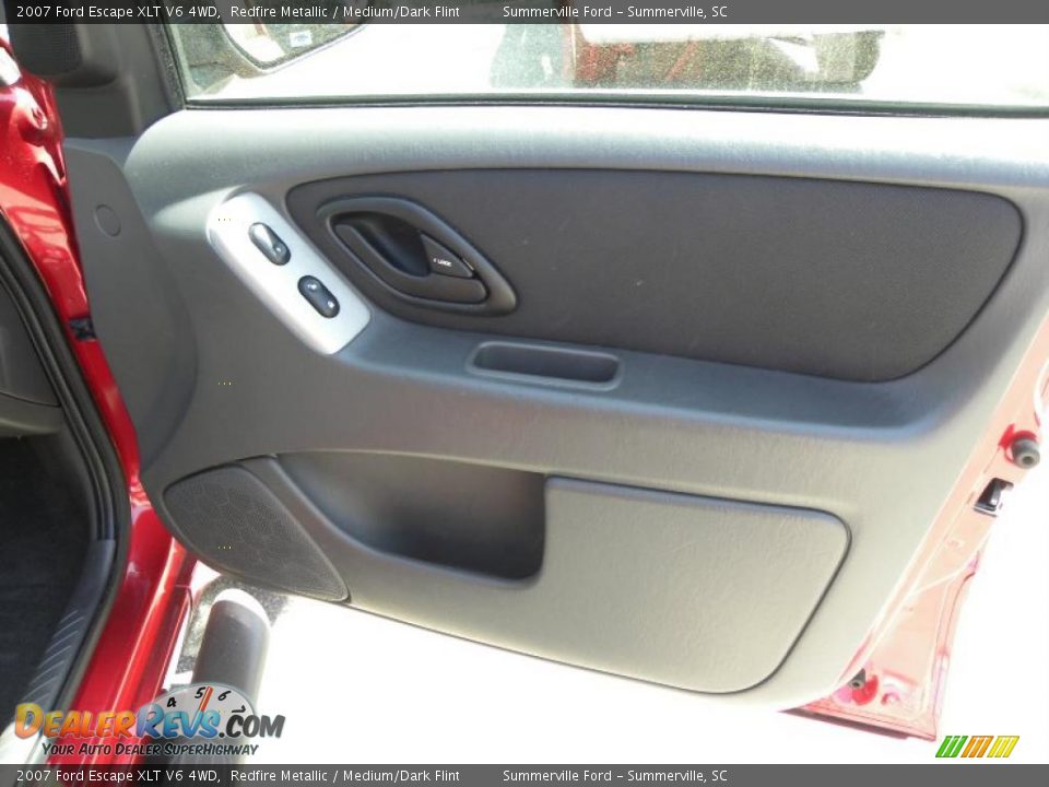 2007 Ford Escape XLT V6 4WD Redfire Metallic / Medium/Dark Flint Photo #10