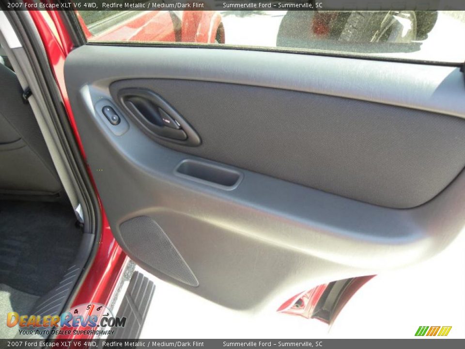 2007 Ford Escape XLT V6 4WD Redfire Metallic / Medium/Dark Flint Photo #12
