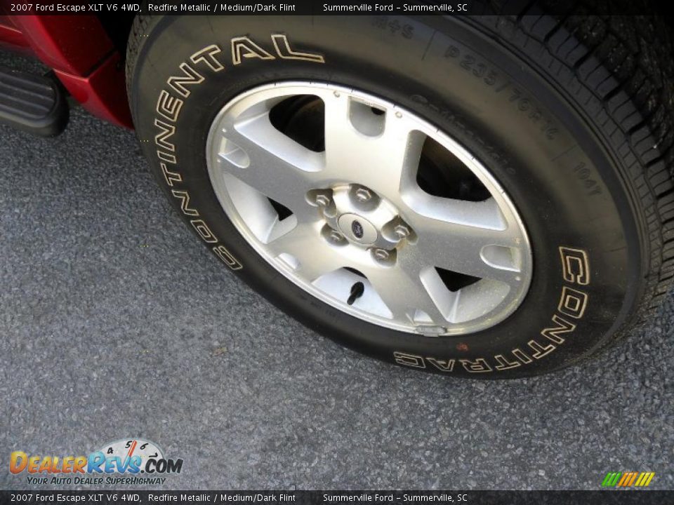 2007 Ford Escape XLT V6 4WD Redfire Metallic / Medium/Dark Flint Photo #17