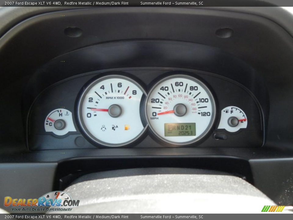 2007 Ford Escape XLT V6 4WD Redfire Metallic / Medium/Dark Flint Photo #23