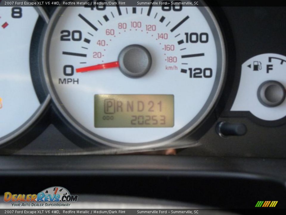 2007 Ford Escape XLT V6 4WD Redfire Metallic / Medium/Dark Flint Photo #24