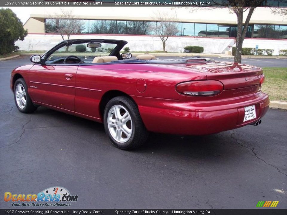 1997 Chrysler Sebring JXi Convertible Indy Red / Camel Photo #14 ...