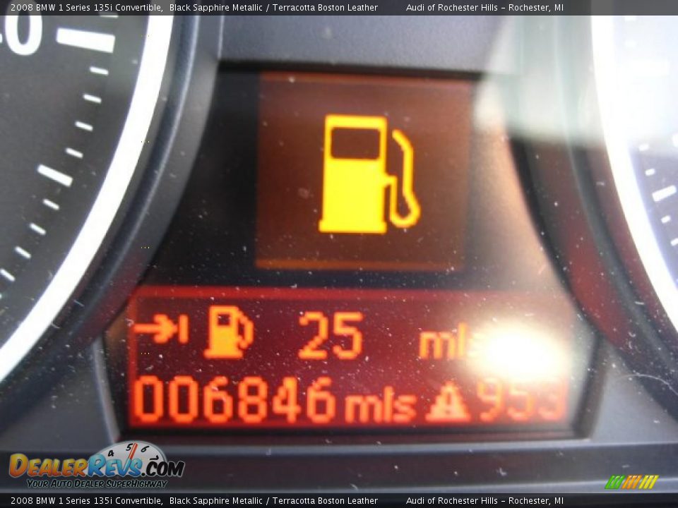 2008 BMW 1 Series 135i Convertible Black Sapphire Metallic / Terracotta Boston Leather Photo #21