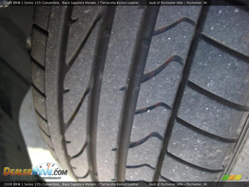 2008 BMW 1 Series 135i Convertible Black Sapphire Metallic / Terracotta Boston Leather Photo #23