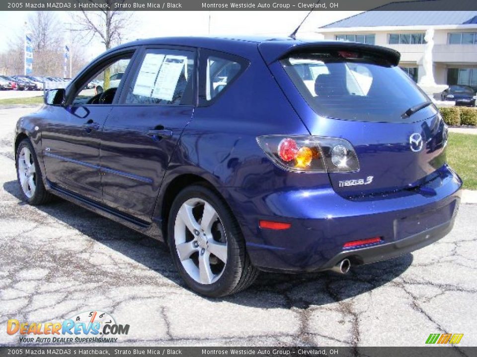 2005 Mazda MAZDA3 s Hatchback Strato Blue Mica / Black Photo #3
