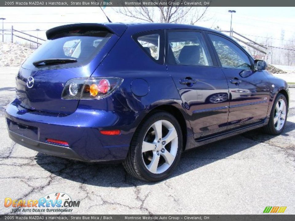 2005 Mazda MAZDA3 s Hatchback Strato Blue Mica / Black Photo #5