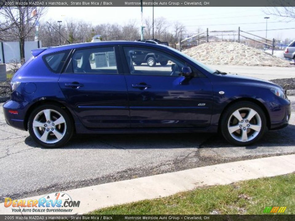 2005 Mazda MAZDA3 s Hatchback Strato Blue Mica / Black Photo #6