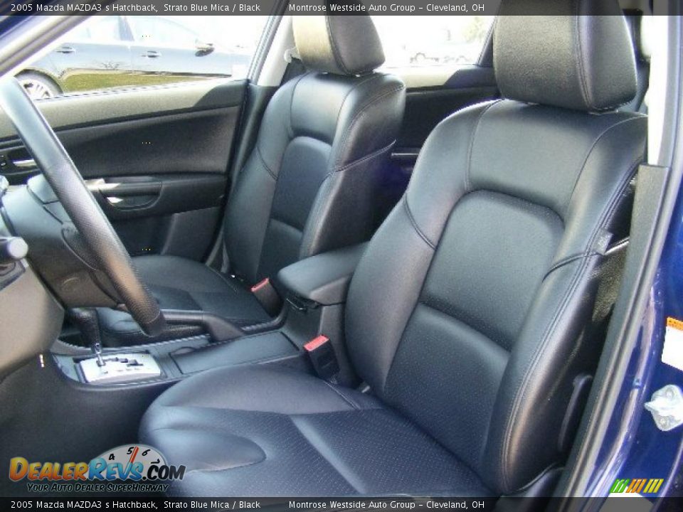2005 Mazda MAZDA3 s Hatchback Strato Blue Mica / Black Photo #9