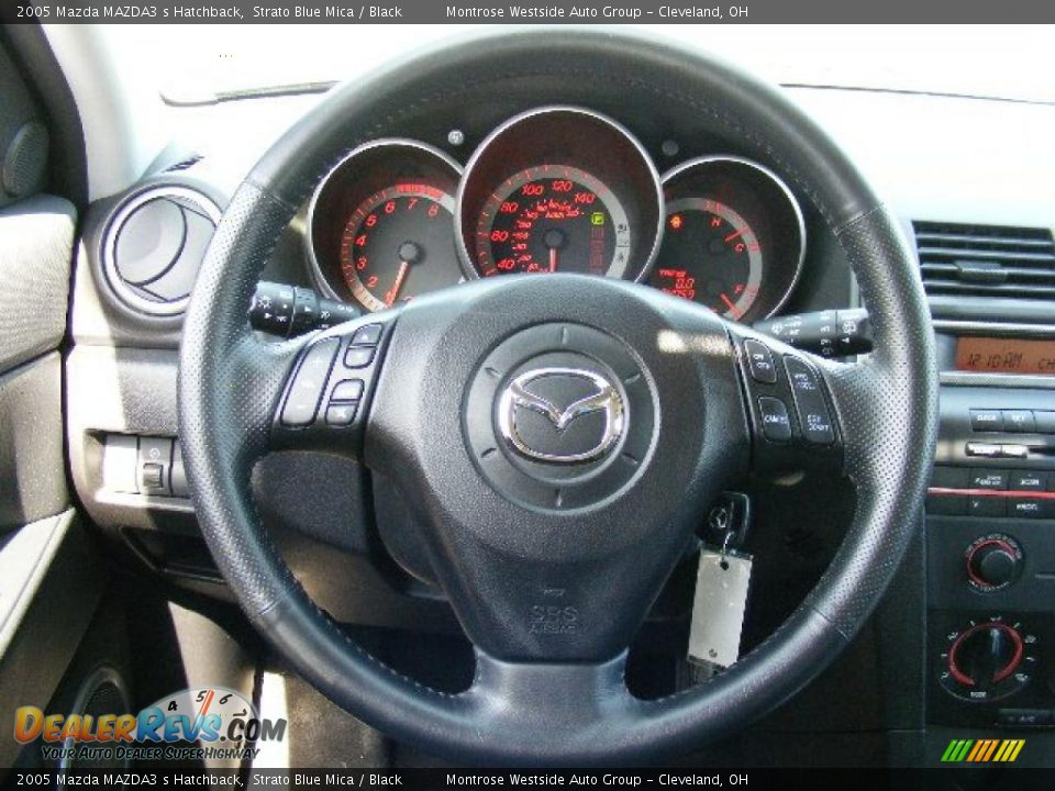 2005 Mazda MAZDA3 s Hatchback Strato Blue Mica / Black Photo #16