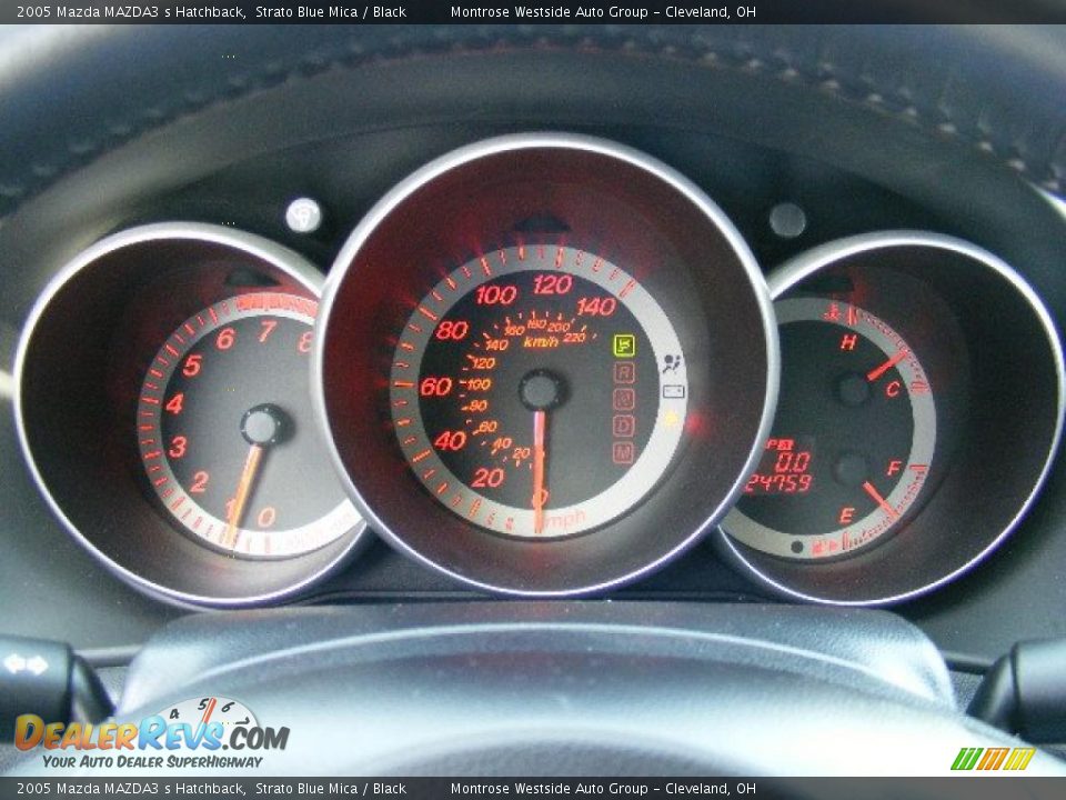 2005 Mazda MAZDA3 s Hatchback Strato Blue Mica / Black Photo #17