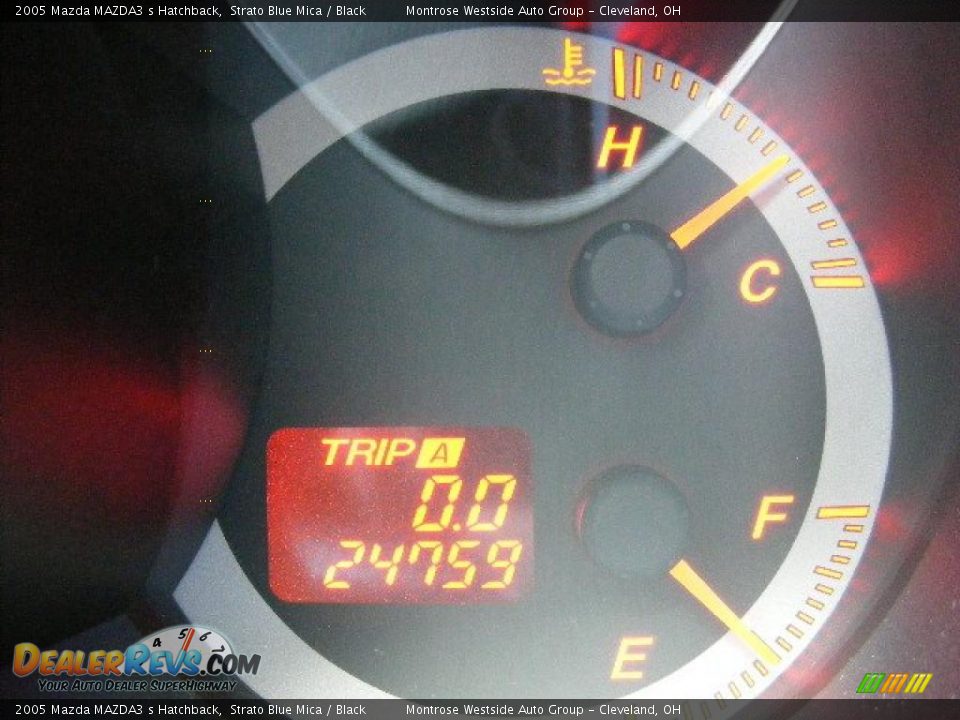 2005 Mazda MAZDA3 s Hatchback Strato Blue Mica / Black Photo #18