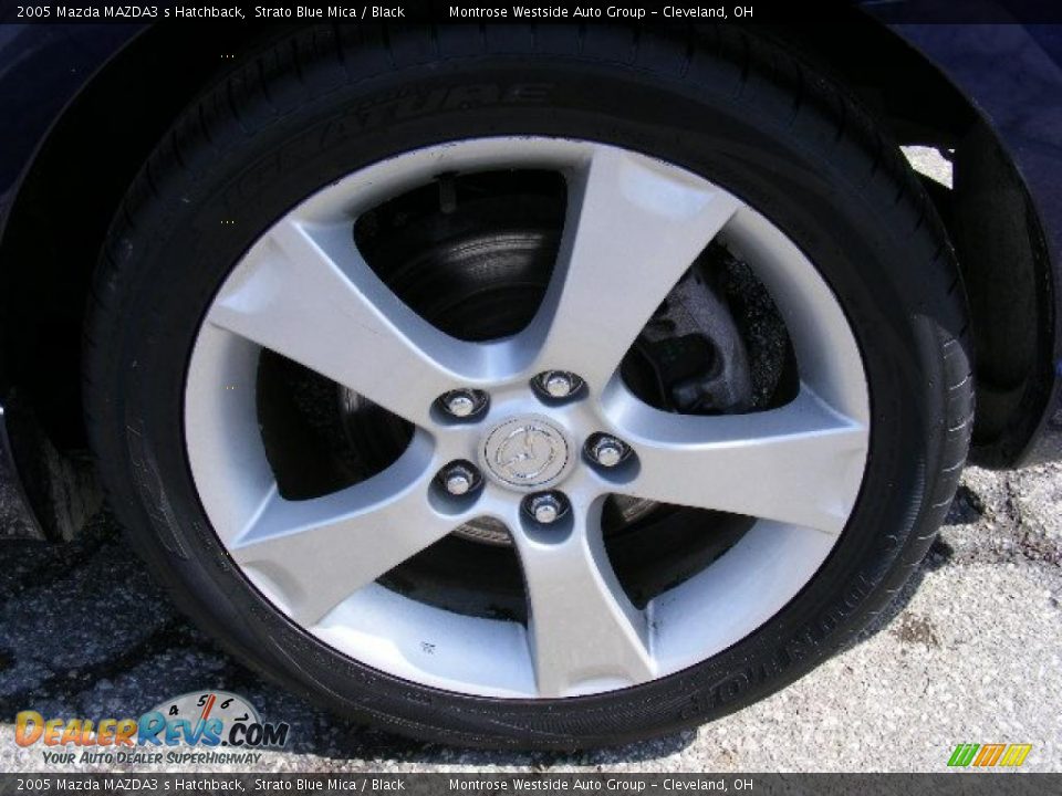 2005 Mazda MAZDA3 s Hatchback Strato Blue Mica / Black Photo #27