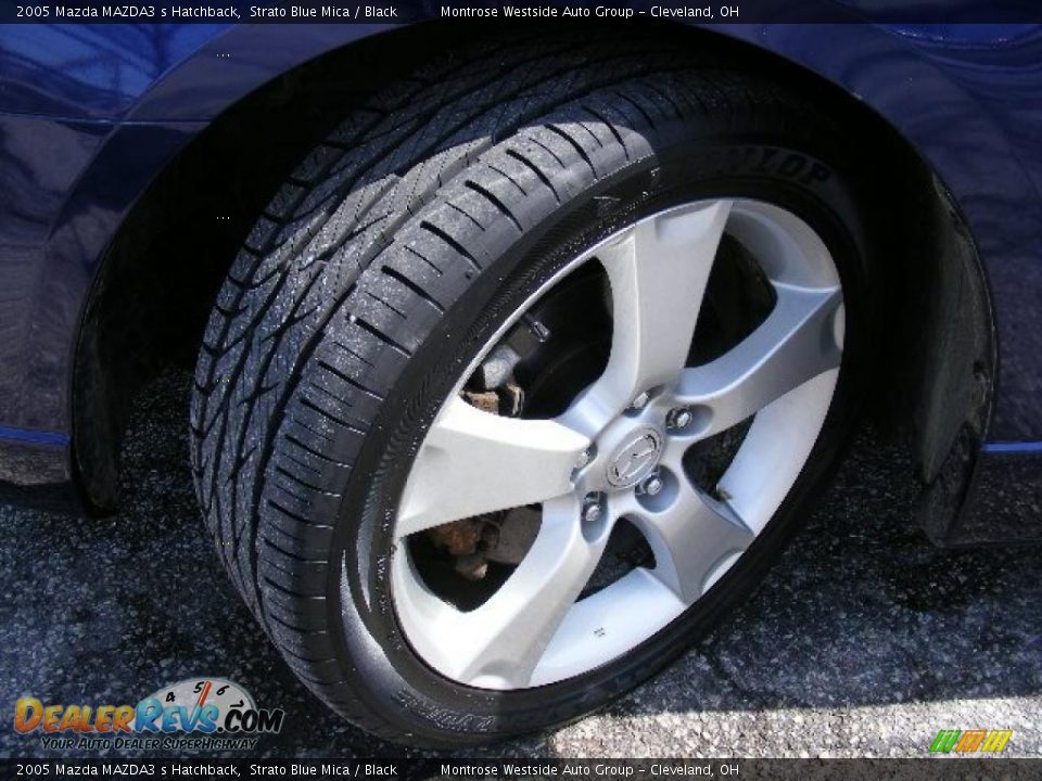2005 Mazda MAZDA3 s Hatchback Strato Blue Mica / Black Photo #28
