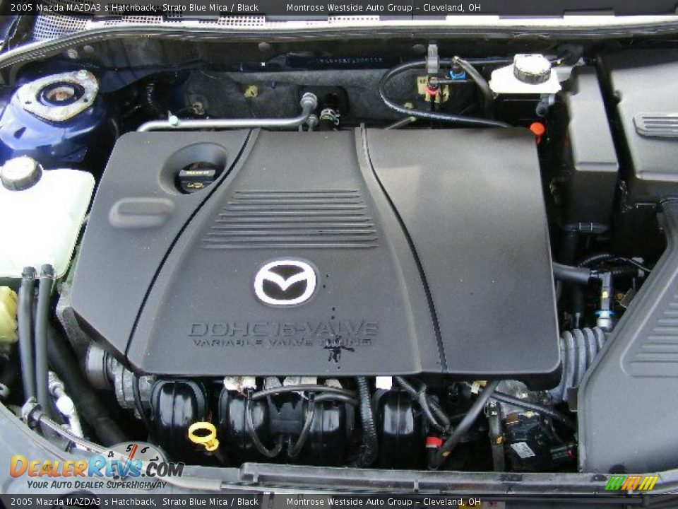 2005 Mazda MAZDA3 s Hatchback Strato Blue Mica / Black Photo #29