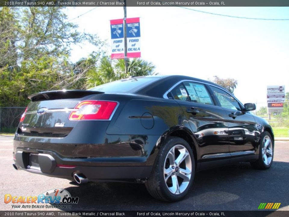 2010 Ford Taurus SHO AWD Tuxedo Black Metallic / Charcoal Black Photo #3
