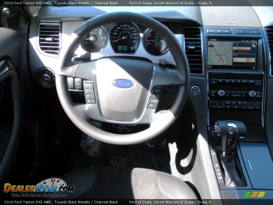 2010 Ford Taurus SHO AWD Tuxedo Black Metallic / Charcoal Black Photo #7
