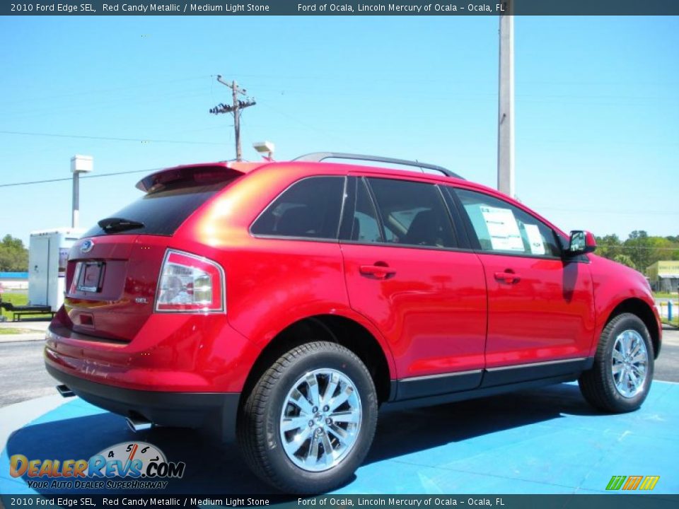 2010 Ford Edge SEL Red Candy Metallic / Medium Light Stone Photo #3