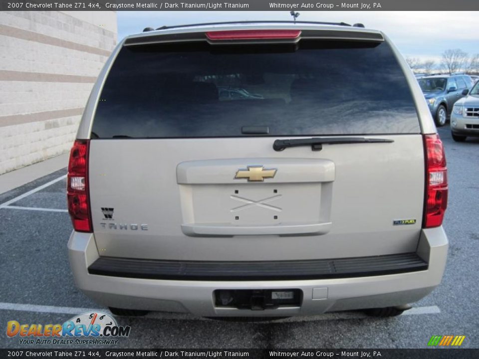 2007 Chevrolet Tahoe Z71 4x4 Graystone Metallic / Dark Titanium/Light Titanium Photo #8