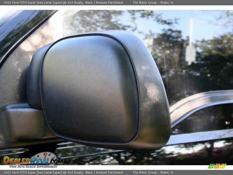 2002 Ford F350 Super Duty Lariat SuperCab 4x4 Dually Black / Medium Parchment Photo #22