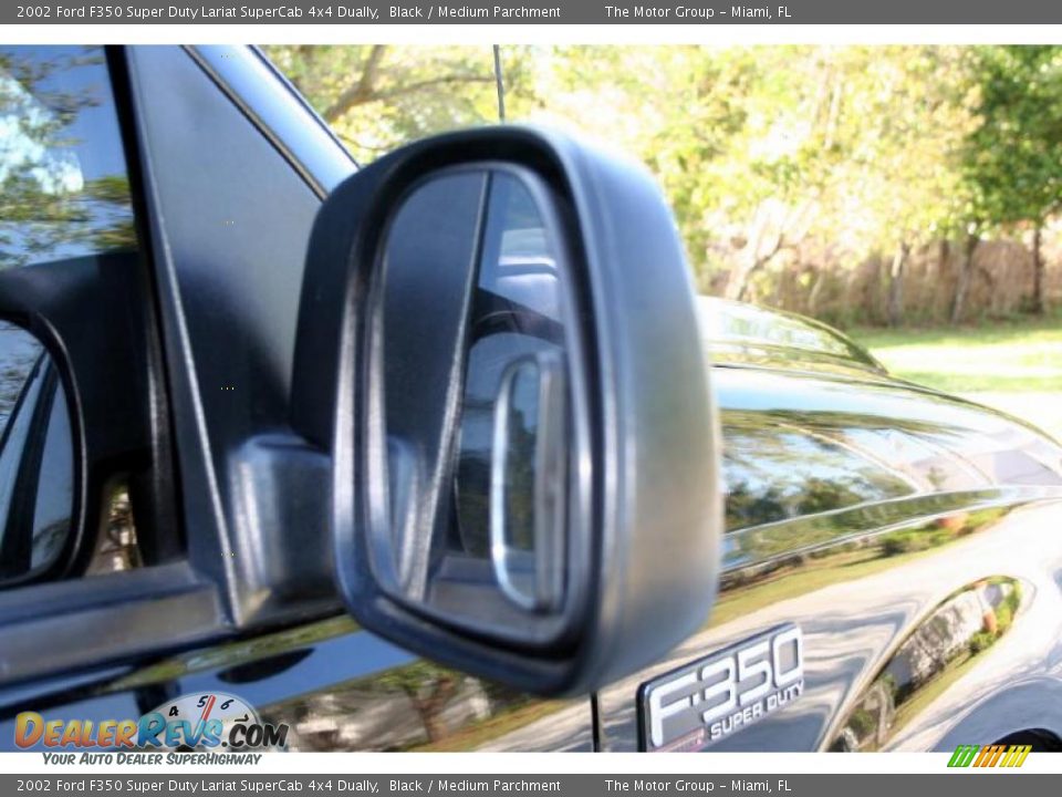 2002 Ford F350 Super Duty Lariat SuperCab 4x4 Dually Black / Medium Parchment Photo #24