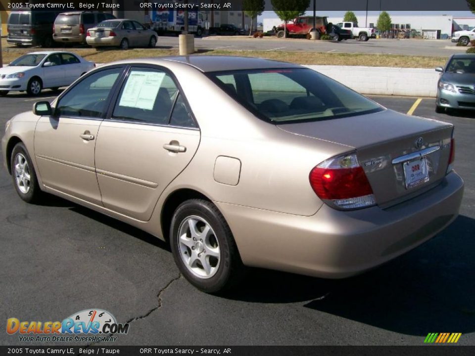 2005 Toyota Camry LE Beige / Taupe Photo #3