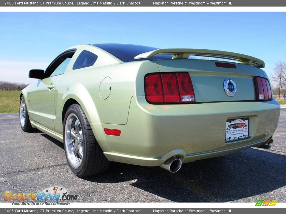 2005 Ford Mustang GT Premium Coupe Legend Lime Metallic / Dark Charcoal Photo #4
