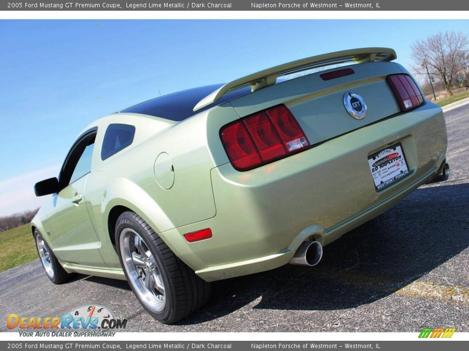 2005 Ford Mustang GT Premium Coupe Legend Lime Metallic / Dark Charcoal Photo #5