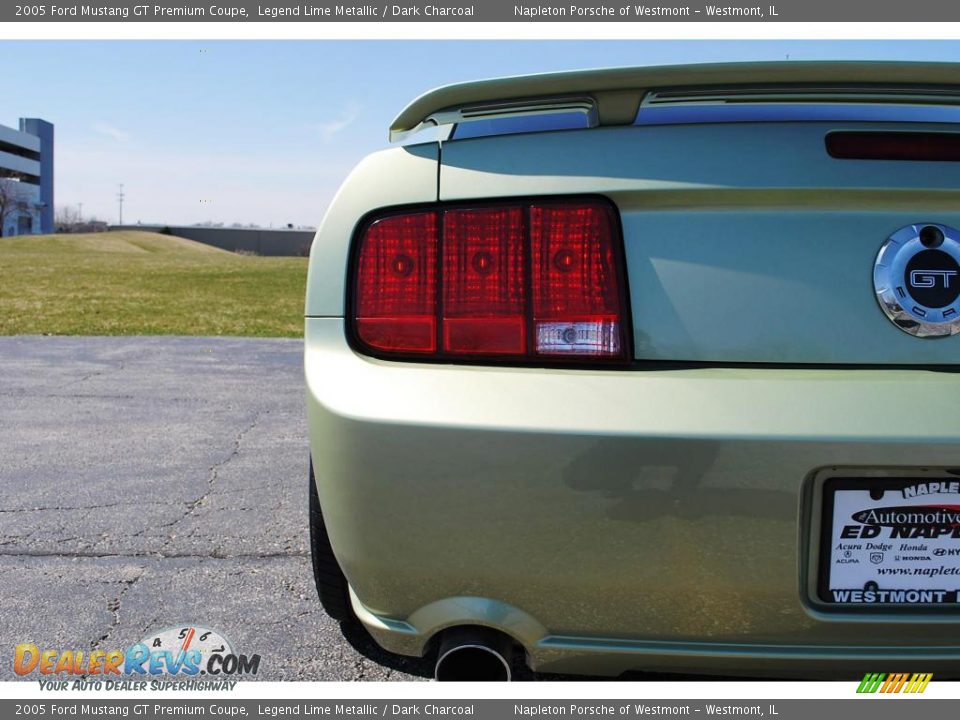2005 Ford Mustang GT Premium Coupe Legend Lime Metallic / Dark Charcoal Photo #6