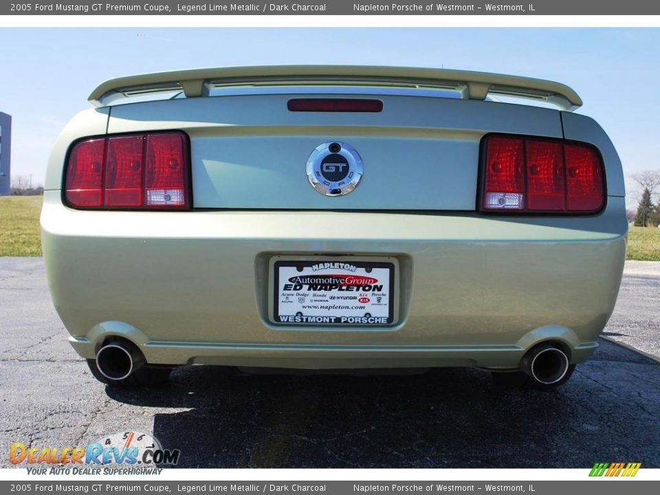 2005 Ford Mustang GT Premium Coupe Legend Lime Metallic / Dark Charcoal Photo #7