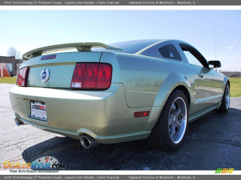 2005 Ford Mustang GT Premium Coupe Legend Lime Metallic / Dark Charcoal Photo #11