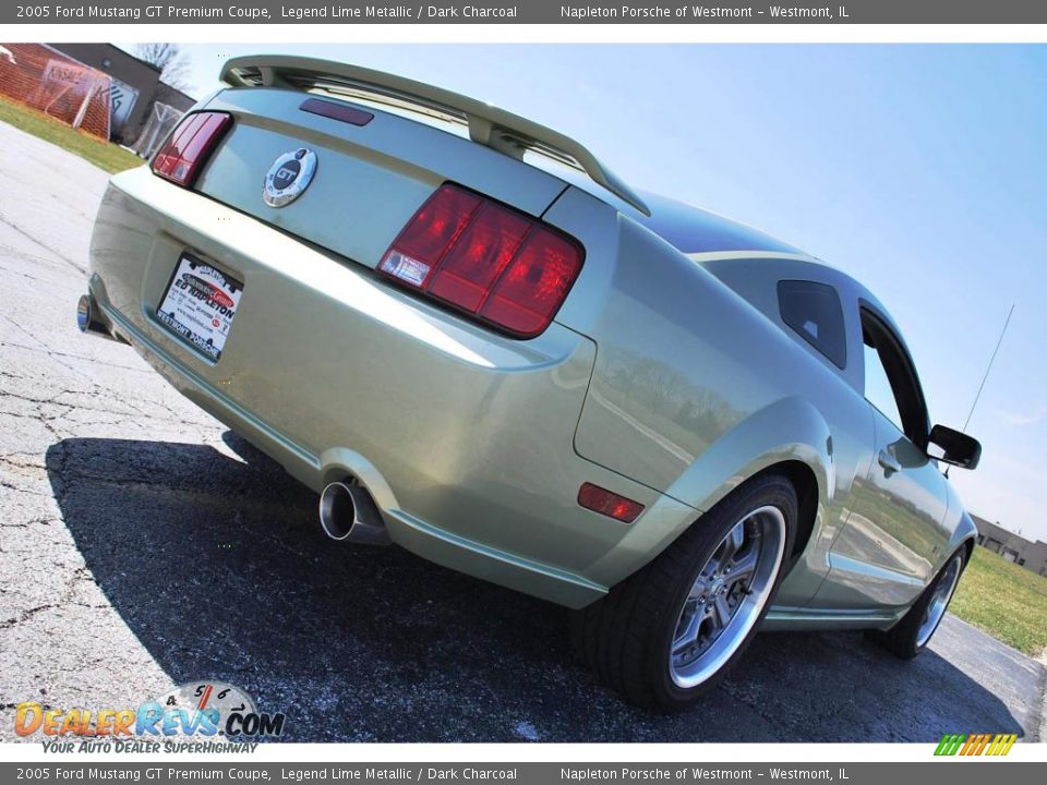 2005 Ford Mustang GT Premium Coupe Legend Lime Metallic / Dark Charcoal Photo #12