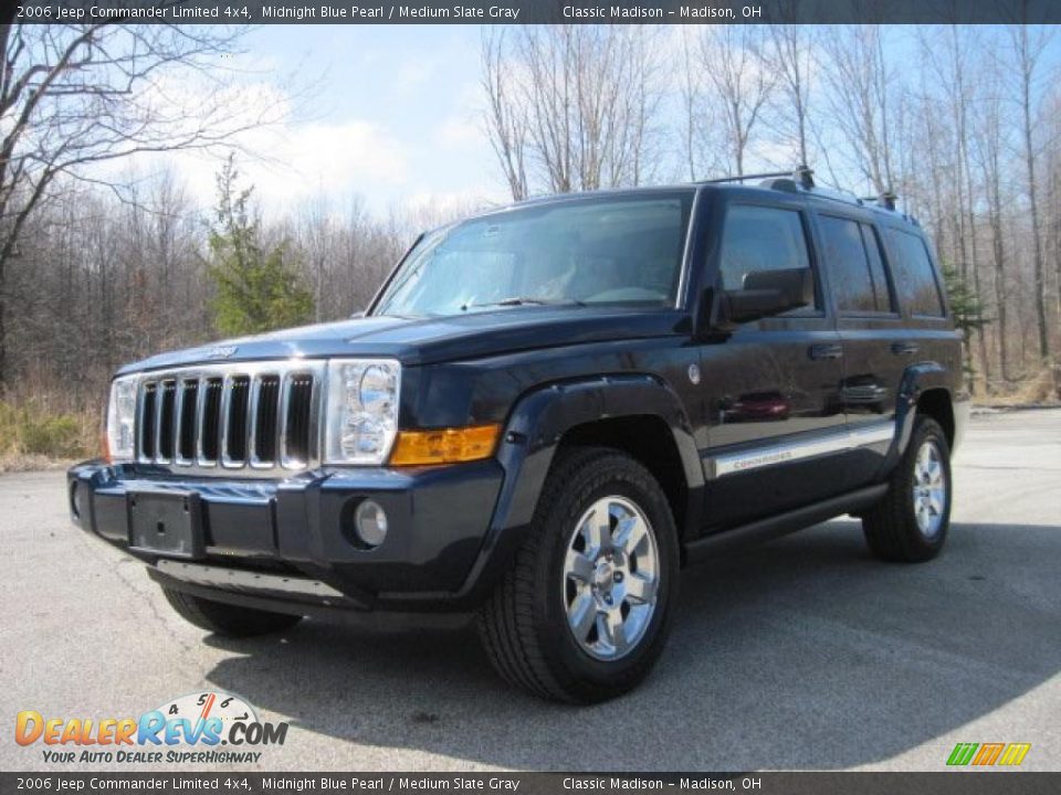 2006 Jeep Commander Limited 4x4 Midnight Blue Pearl / Medium Slate Gray Photo #1