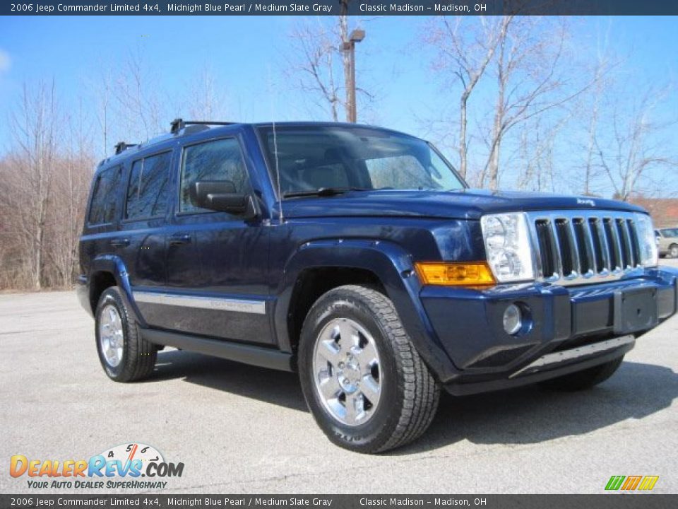 2006 Jeep Commander Limited 4x4 Midnight Blue Pearl / Medium Slate Gray Photo #3