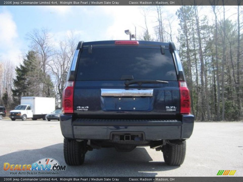 2006 Jeep Commander Limited 4x4 Midnight Blue Pearl / Medium Slate Gray Photo #5