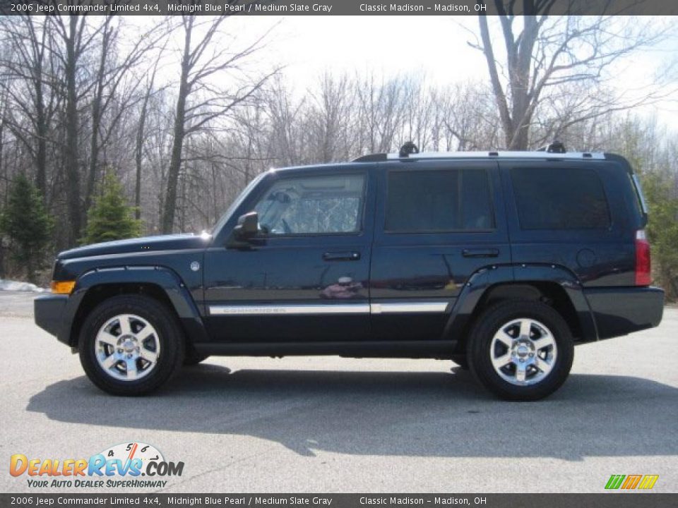 2006 Jeep Commander Limited 4x4 Midnight Blue Pearl / Medium Slate Gray Photo #6