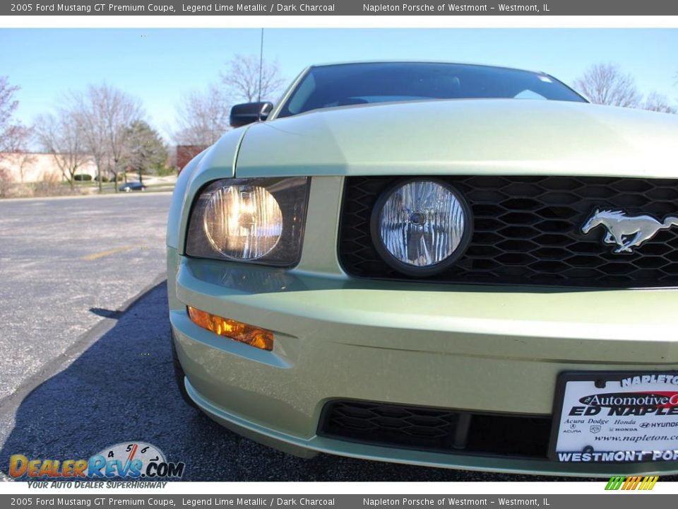 2005 Ford Mustang GT Premium Coupe Legend Lime Metallic / Dark Charcoal Photo #17