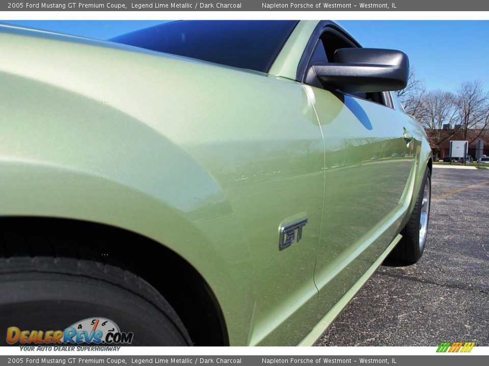 2005 Ford Mustang GT Premium Coupe Legend Lime Metallic / Dark Charcoal Photo #18