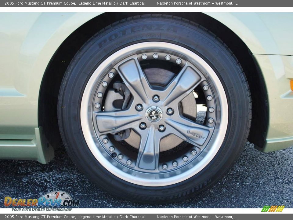 2005 Ford Mustang GT Premium Coupe Legend Lime Metallic / Dark Charcoal Photo #20