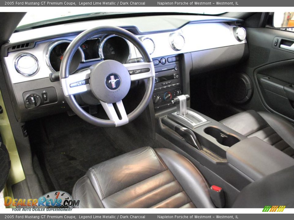 2005 Ford Mustang GT Premium Coupe Legend Lime Metallic / Dark Charcoal Photo #22