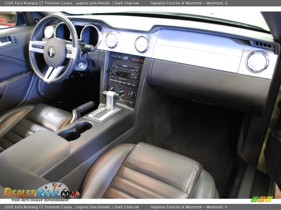 2005 Ford Mustang GT Premium Coupe Legend Lime Metallic / Dark Charcoal Photo #23